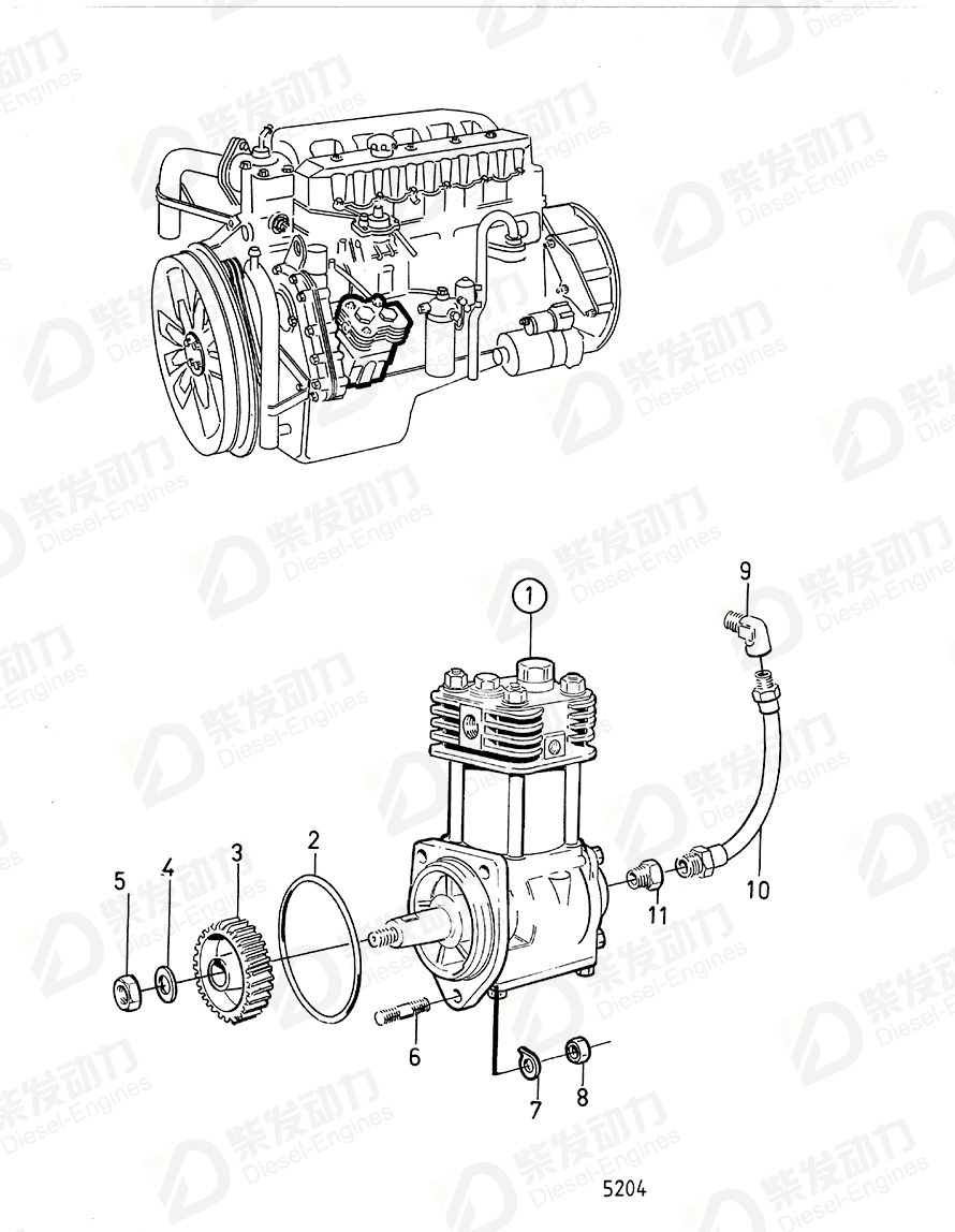 VOLVO Nipple 180009 Drawing